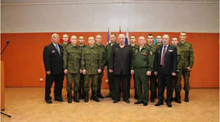 Убытие граждан, призванных на военную службу со сборного пункта 15.12.2021 г. в Президентский полк